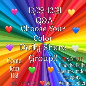 🩷Q&A Color Share Group 💙
